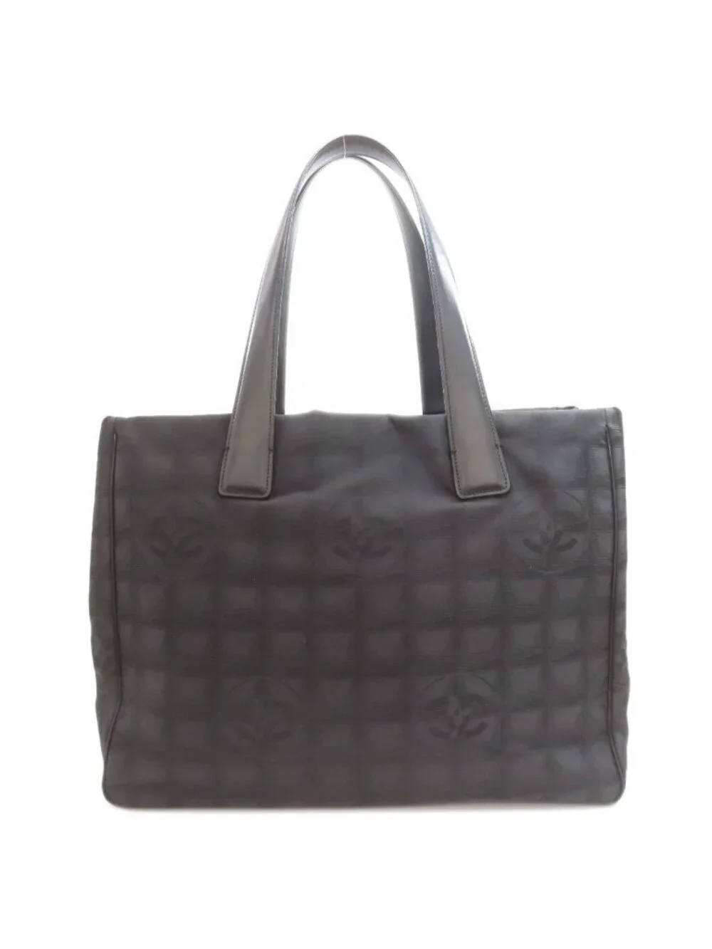 Chanel New Travel Line MM Tote Nylon Jacquard